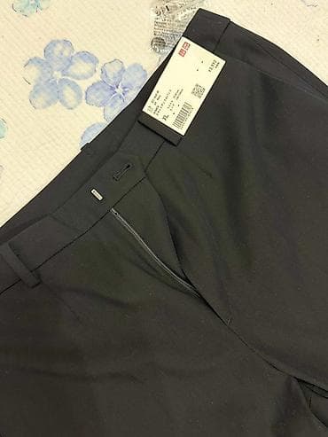 Брюки: Классические брюки Uniqlo - Цвет: тёмно-синий/черный (насыщённый — 1