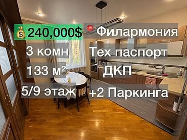 gala group: 3 комнаты, 133 м², Элитка, 5 этаж, Евроремонт — 1