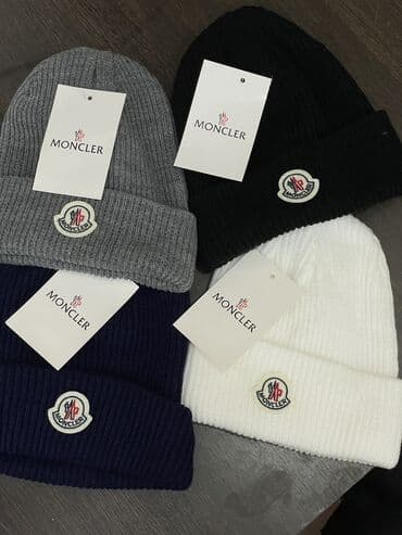 брендовые вещи оригинал: Зимние шапочки Moncler ✨ Отличное качество — мягкие, плотные — 1