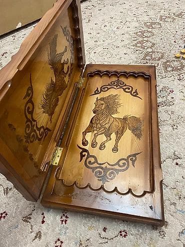 magic five: Шахматы, нарды, кара жыгач жаны, колго жасалган, шикарный для — 6
