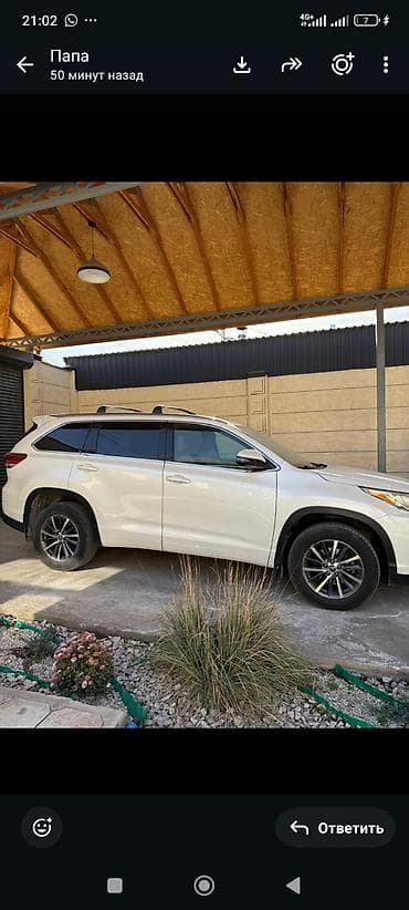Toyota Highlander: 2018 г., 3.5 л, Автомат, Бензин, Кроссовер — 2
