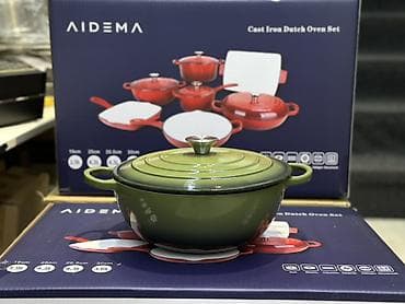 Кухонные принадлежности: Набор чугунной посуды AIDEMA — Cast Iron Dutch Oven Set. Состав и — 7