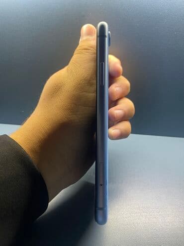 Компьютеры, ноутбуки и планшеты: IPhone Xr, Б/у, 64 ГБ, Синий, Чехол, 98 % — 7