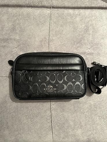 s m: Классическая сумка, Coach, Китай, Материал: Искусственная кожа, Застежка на молнии, Мужские, Б/у — 1