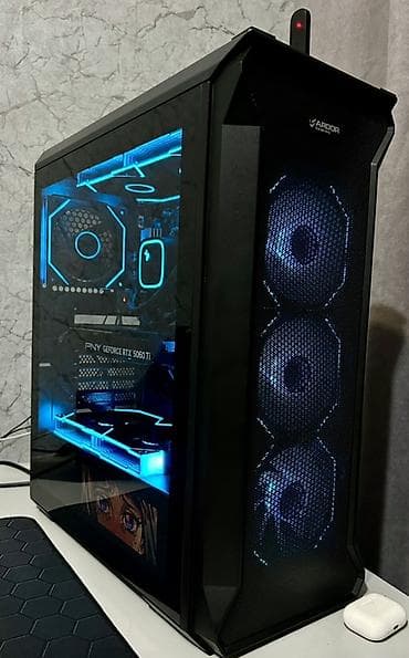 rant ace: Компьютер, ядер - 10, ОЗУ 16 ГБ, Игровой, AMD Ryzen 5, NVIDIA GeForce RTX 5060, NVMe — 3