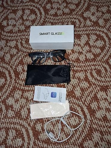 Смарт-очки Smart Glasses в комплекте. Описа очки новые линза хамилион