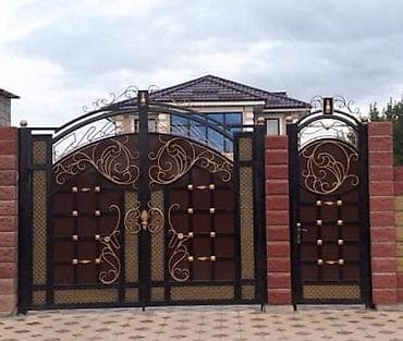 Распашные ворота: Металлические ворота и калитки под заказ.и наличи есть.достафка — 5
