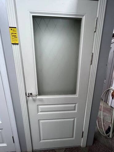 аш такта: Ички эшик айнек менен, МДФ, түсү - Ак, 200 * x 80 см, Жаңы — 5