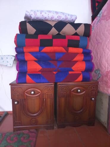 Таңгактоо товарлары: Уктоочу бөлмө гарнитуру, Колдонулган, Эки кишилик керебет, Шкаф, Комод, МДФ — 2