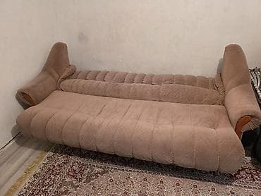диван сатам: Комплект мягкой мебели, Б/у, Самовывоз, цвет - Бежевый — 3