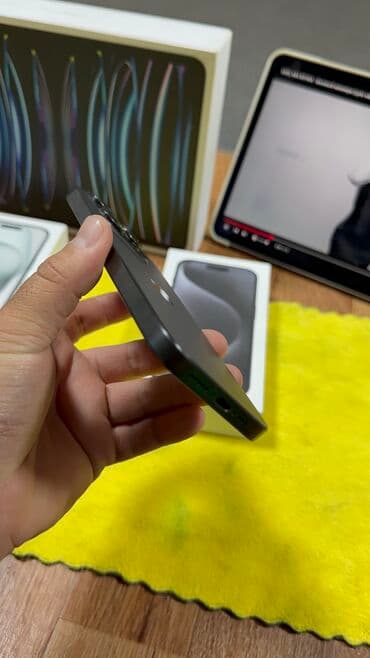 айфон 15 в бишкеке: IPhone 15 Pro, Колдонулган, 256 ГБ, Куту, 86 % — 5