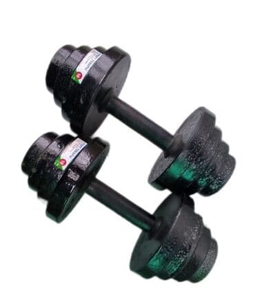 Разборные гантели, пара. - Материал: металл/чугун. - Конструкция