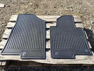 фит колодки: Плоские Резиновые Полики Для салона Hyundai, цвет - Черный — 1