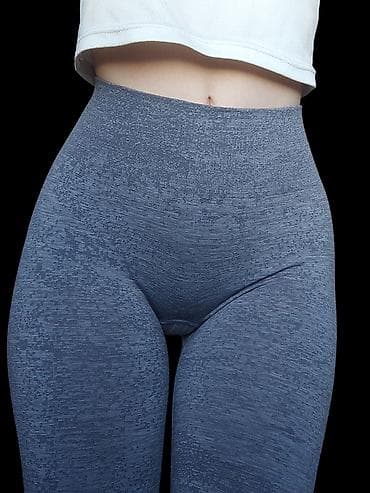 легинсы: Бесшовные женские леггинсы для спорта и повседневной носки. - Высокая — 9