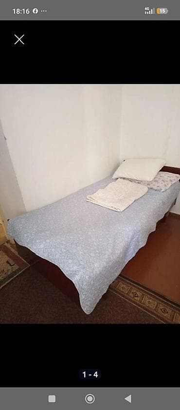 цена кровати полуторки: Односпальная кровать, С матрасом, длина - 200 см — 1