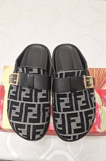 fendi: Сабо, 39, Fendi, Б/у, цвет - Черный, Самовывоз — 3