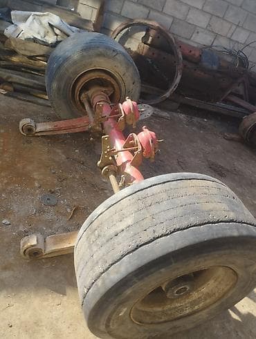 Оси на прицеп и на ленивец SAF 19.5 полный комплект с колесами . BP