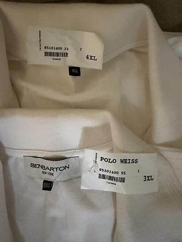 pull and beer: Белые поло BENBARTON (New York) - Модель: Polo Weiss - Цвет: белый - — 2