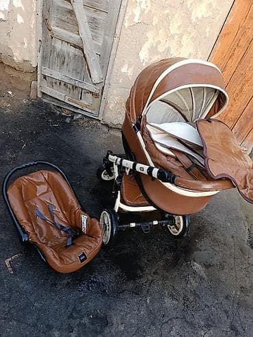 Башка товарлар: Детская коляска 2 в 1 с люлькой и автолюлькой/переноской - — 1