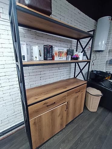 Кеңсе стеллаждары: Кеңсе стеллаж, Колдонулган, ЛДСП, түсү - Күрөң — 3
