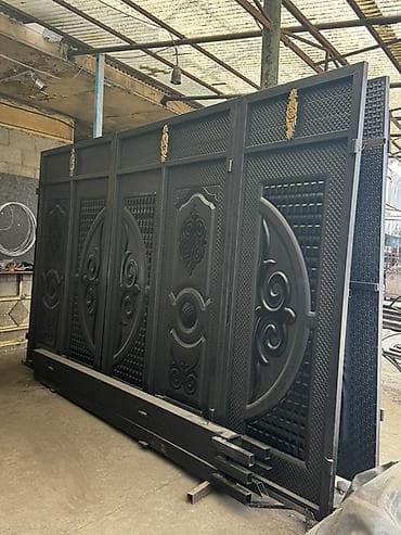 комплект для откатных ворот: Панельные заборы из бетона/ЖБИ - Секции из декоративных бетонных — 9