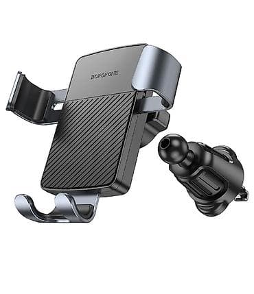 bluetooth kit: Автодержатель BOROFONE BH118 Refined gravity car holder (black metal — 8