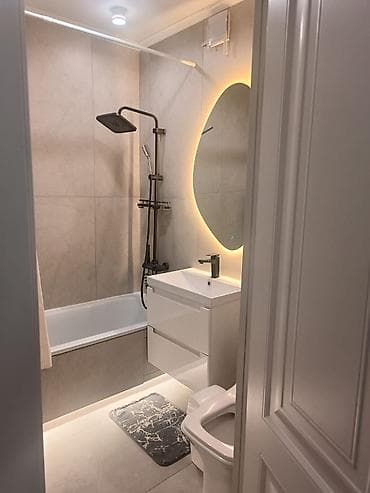 flat osh: 1 комната, 34 м², 12 мкр 106 серия, 9 этаж, Евроремонт — 8