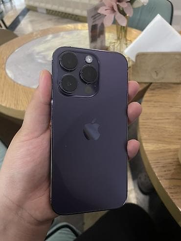 apple 12pro: IPhone 14 Pro, Б/у, Deep Purple — 1