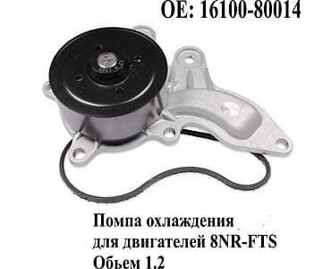 Помпа Toyota Новый, Аналог, Китай