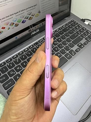 iphone за 0 руб: IPhone 16, Б/у, 128 ГБ, Розовый, Защитное стекло, Чехол, 89 % — 9