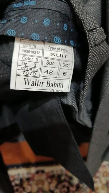 кастюм брюки: Мужской костюм Walter Babun Milano - Модель: SUIT-2B SLIM FIT - — 3
