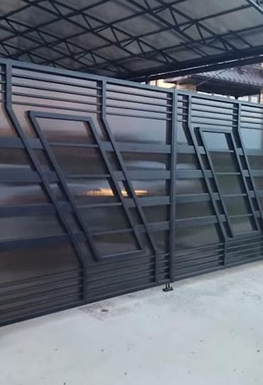 Современные откатные ворота из металла - Тип: откатные (сдвижные)