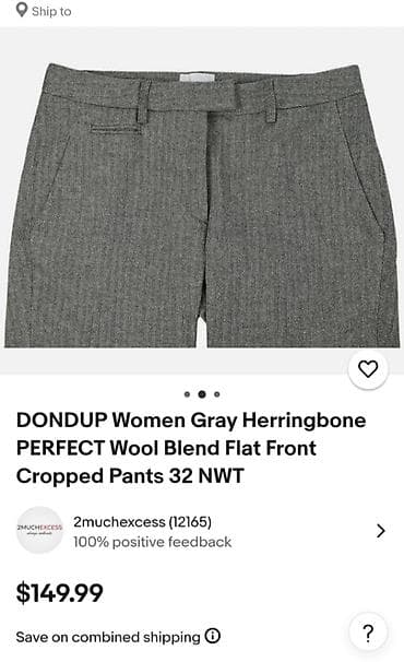 вещи италия: Брюки Кюлоты, Осень-весна, Италия, Шерсть, Б/у — 3