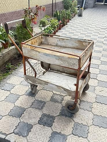 Садово-строительная тачка и тележка, Стальная, Четырехколесная