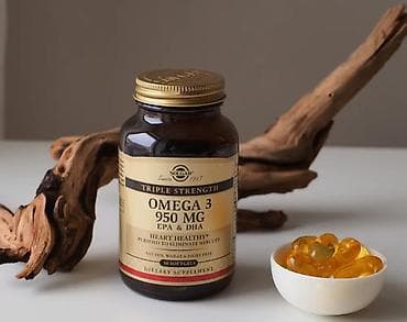 Омега-3, Для сердца, Для зрения, Solgar/Солгар, Универсальный, США, Капсулы, Новый