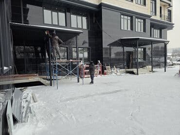 навес крыша: Навес, Односкатный, Металл, Профнастил, Установка — 5