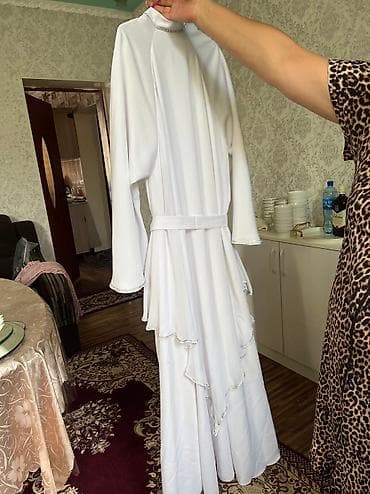 хиджаб ош: Кече көйнөгү, Узун модель, Шифон, Жеңдери менен, Страздар, Стандарт — 5