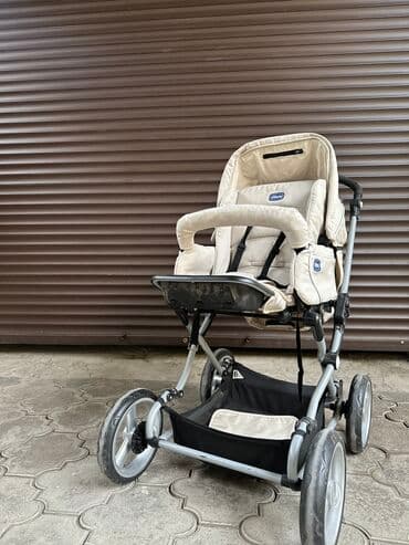 прогулочные коляски cam: Коляска, цвет - Бежевый, Б/у — 2