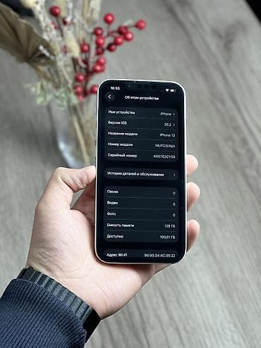 aifon x: IPhone 13, Б/у, 128 ГБ, Белый, Чехол, 100 % — 7