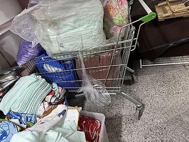 Покупательская тележка для магазина/склада - Металлическая, прочная — 1