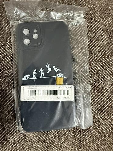 Чехол новый для iPhone 12/12 Pro, черный, с забавным принтом (эволюция