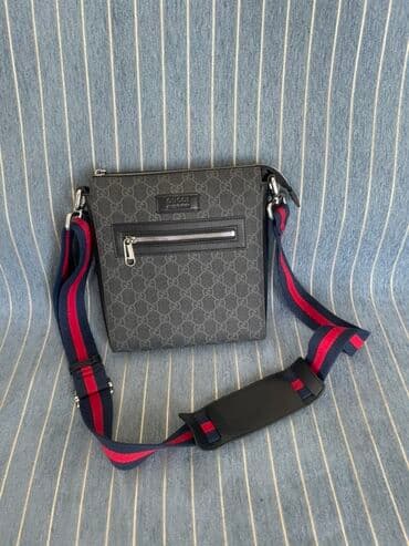 фирменные часы: Классическая сумка, Gucci, Материал: Комбинированный материал, Регулируемый ремень, Мужские — 2