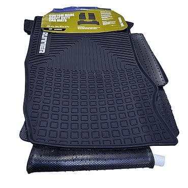 Родные Резиновые Полики Для салона Toyota, цвет - Черный, Новый, Платная доставка, Самовывоз