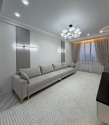 Квартиры: 2 комнаты, 60 м², Элитка, Тунгуч мкр Элитка, 5 этаж, Дизайнерский ремонт — 1