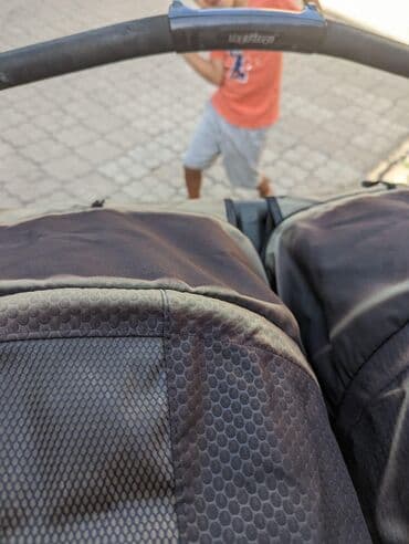 коляска prego: Коляска, цвет - Черный, Б/у — 2