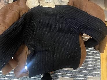 Дублёнка Bershka + в подарок свитер Zara Knit (комплект) б/у - — 3