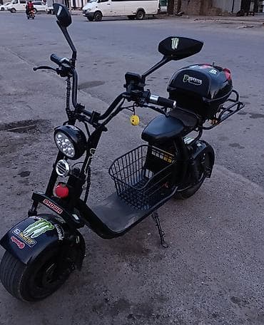 шина на скутер: Электроскутер Citycoco (стайл «чоппер») с широкой резиной и — 3