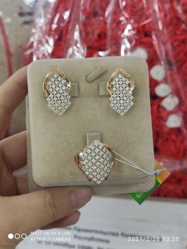 свадебные наборы ручной: Набор украшений, Проба 925, Женские, Новый — 3