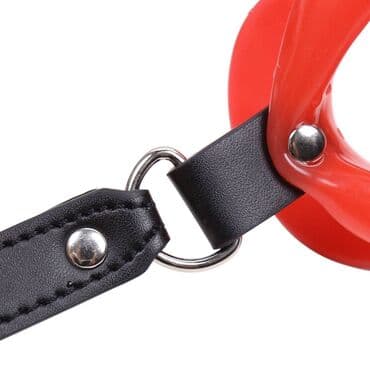 сексшоп loveshop бишкек: Секс игрушка Расширитель рта в форме губ с регулируемым шейным — 3