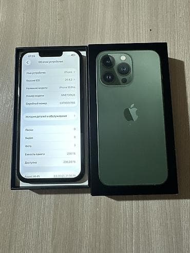 apple iphone 6 plus: IPhone 13 Pro, Б/у, 256 ГБ, Alpine Green, Коробка — 3